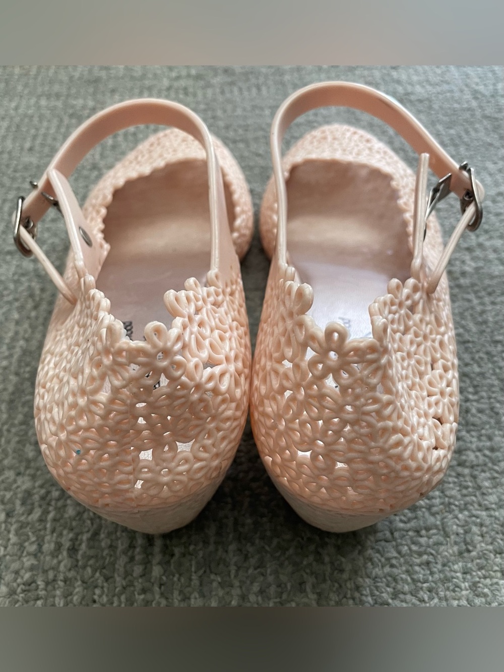 MELISSA + VIVIENNE WESTWOOD Anglomania Women's Blush Pink Wedge Sandals - Picture 6 of 13